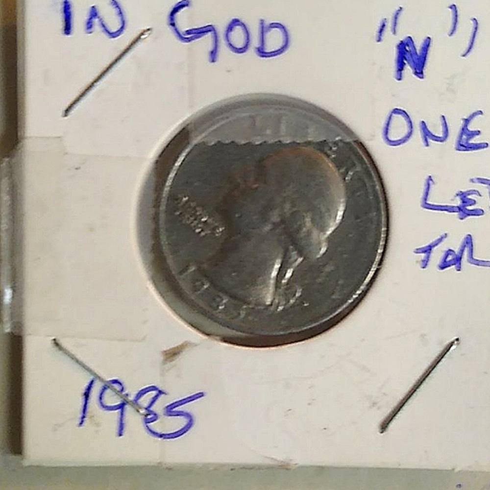 1985 P Washington quarter